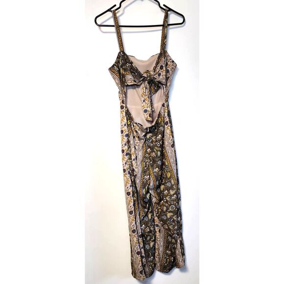 Floral Paisley Romper-Open Back, Lightweight, Perfect for Spring/Summer, Size S - Picture 6 of 9